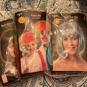 3 costume wigs bundle